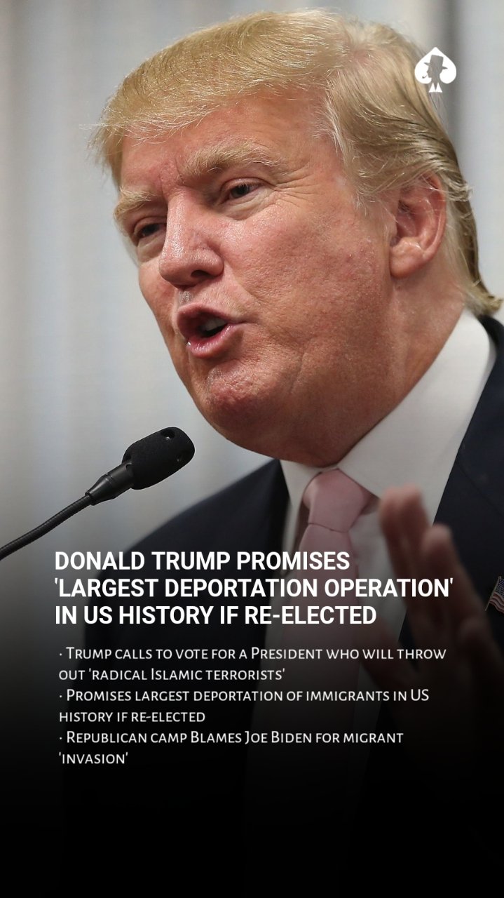 Donald Trump Promises 'Largest Deportation Operation' 2 Donald Trump Promises 'Largest Deportation Operation' in US History if Re-elected