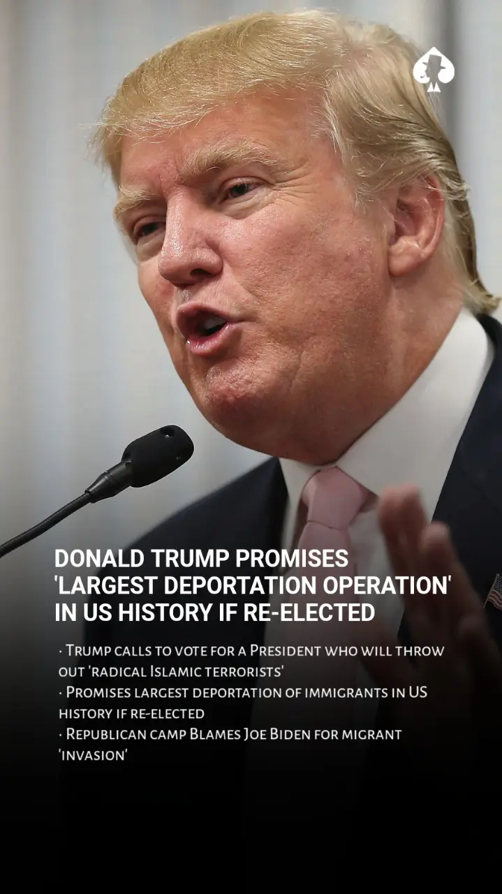 Donald Trump Promises 'Largest Deportation Operation' 1 Donald Trump Promises 'Largest Deportation Operation' in US History if Re-elected