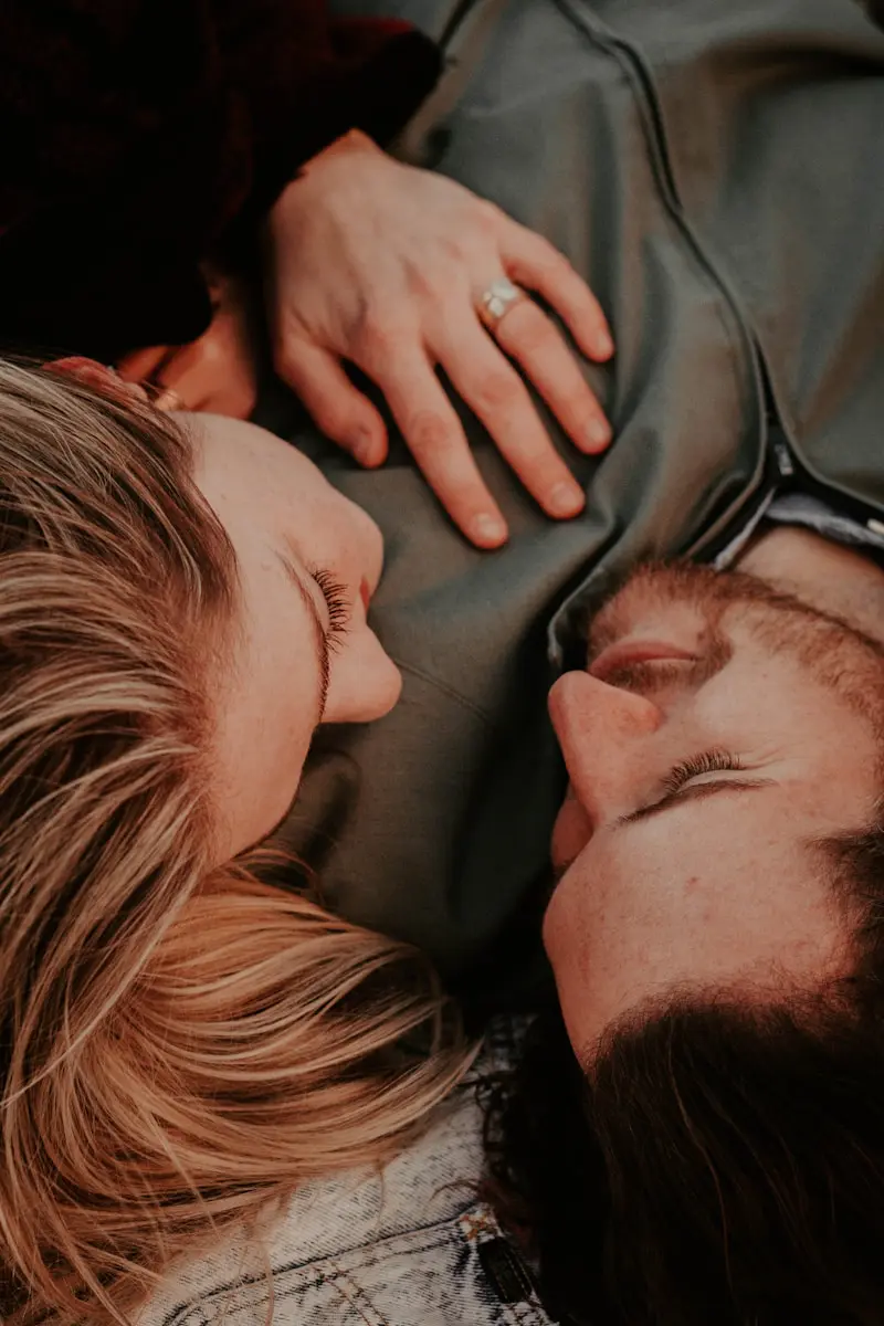 How to Give Your Crush Butterflies: 16 Ways to Attract Crush 5 a woman stares into a man's eyes lovingly