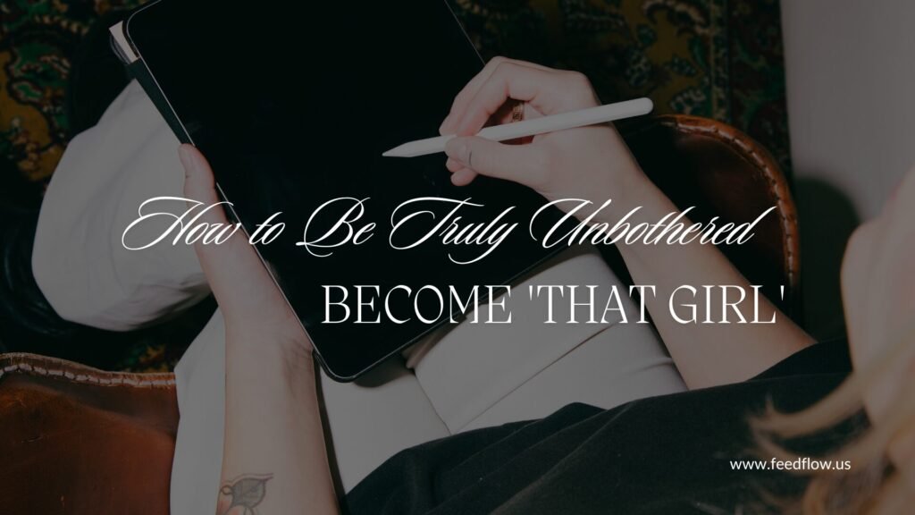 How to Be Truly Unbothered And Become 'That Girl'