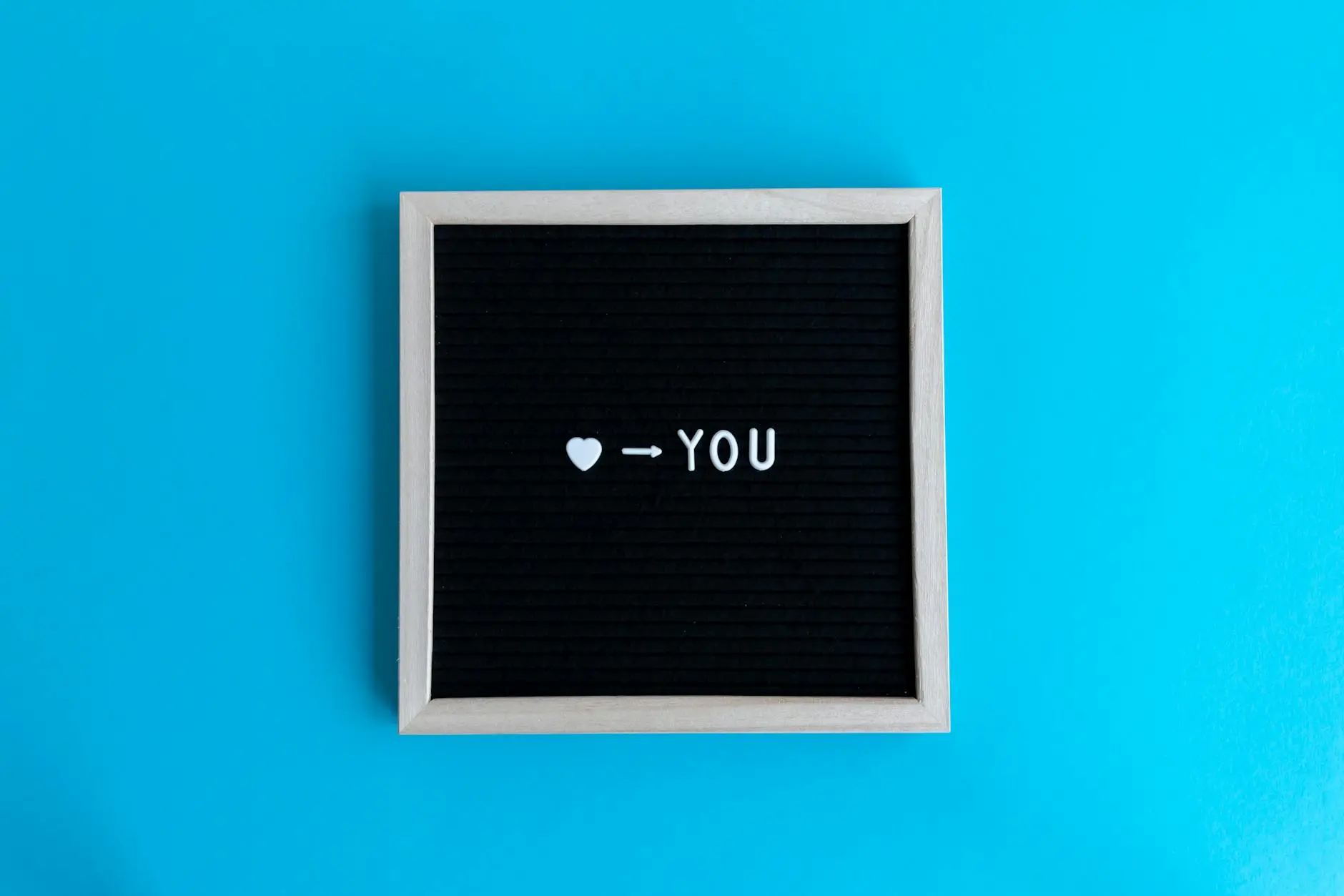 love you on chalkboard