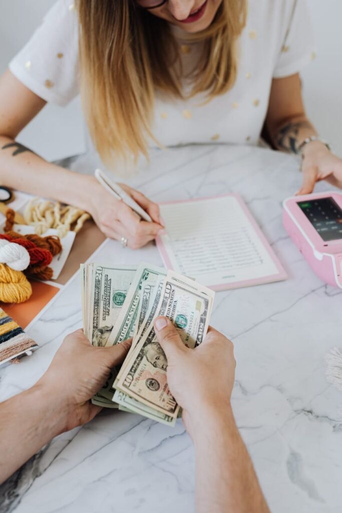 counting of dollar bills