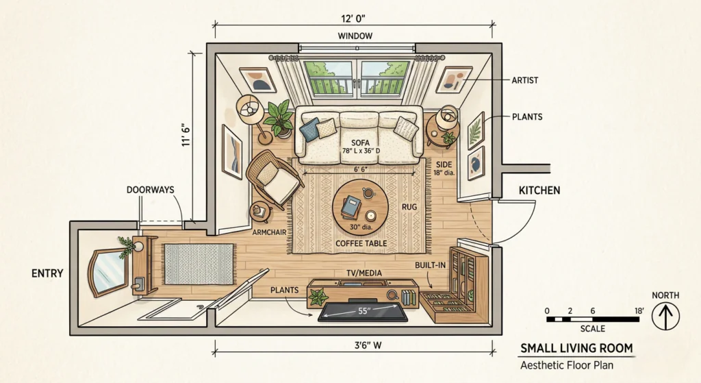 Feed Flow - https://read.feedflow.us/small-living-room-layout-with-tv-and-sofa/