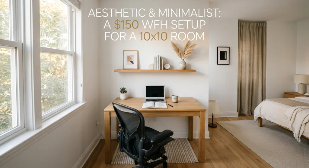 Feed Flow - https://read.feedflow.us/aesthetic-minimalist-a-150-work-from-home-setup-for-a-10x10-room/