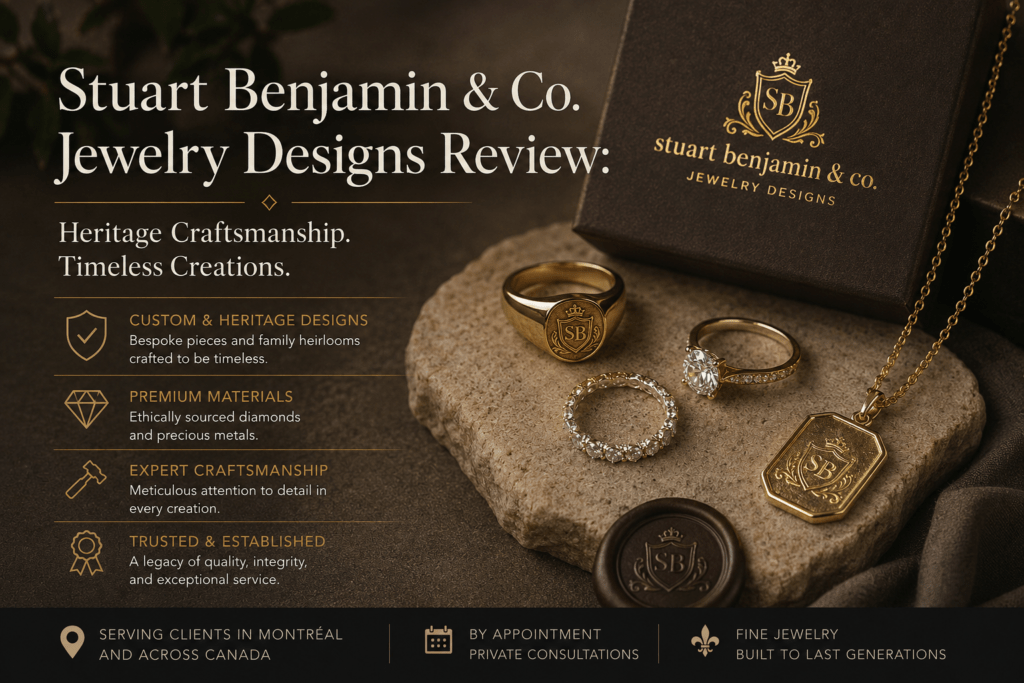 Stuart Benjamin & Co. Jewelry Designs San Diego jewelry store review, featuring engagement rings, gemstones, and fine jewelry.