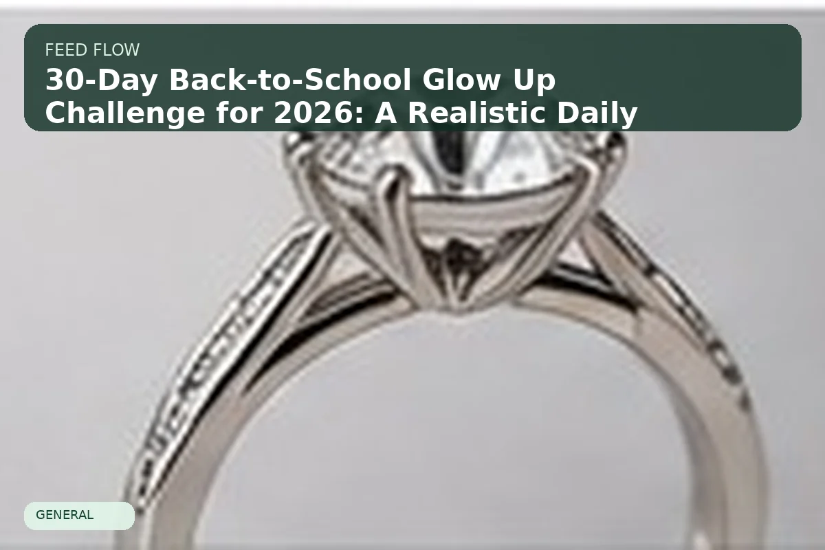 30-Day Back-to-School Glow Up Challenge for 2026: A Realistic Daily Plan