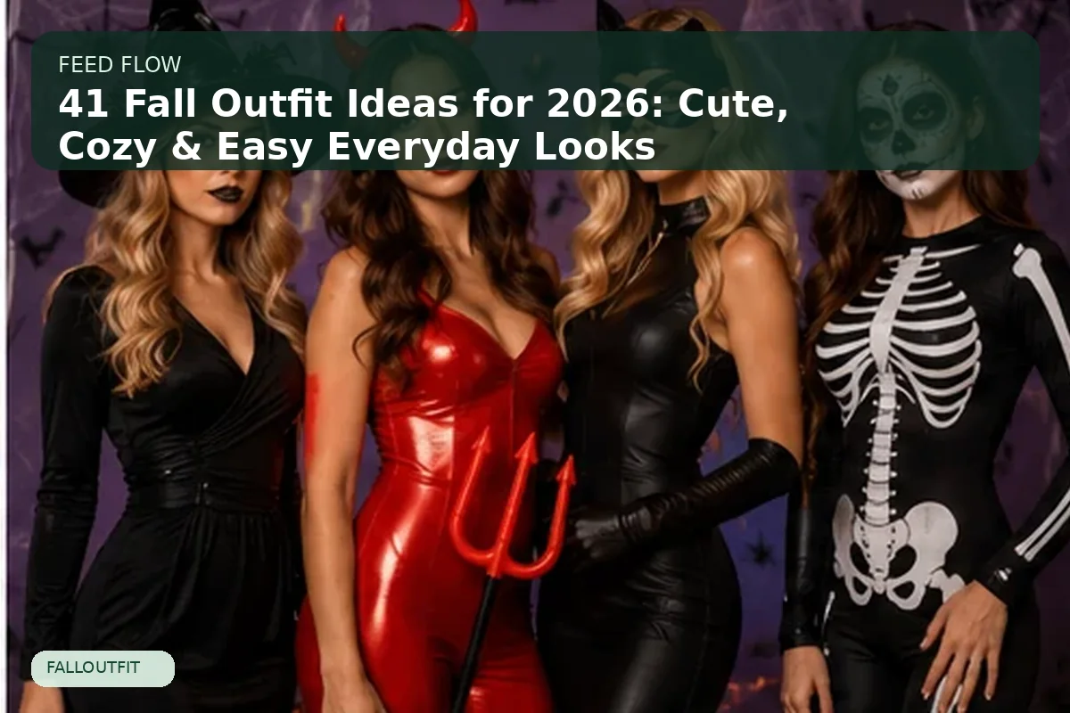 41 Fall Outfit Ideas for 2026: Cute, Cozy & Easy Everyday Looks