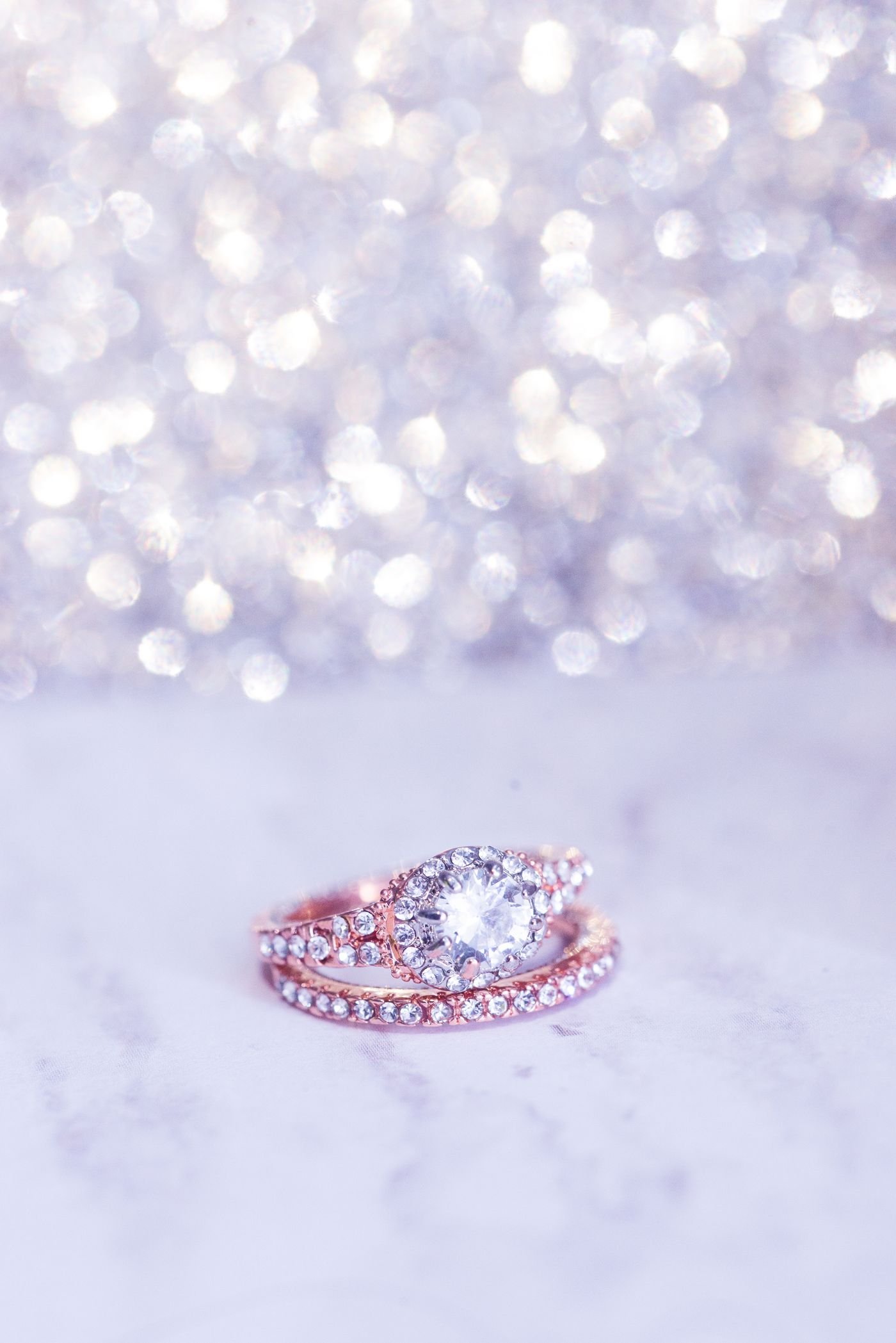 Illustrative close-up of a diamond engagement ring